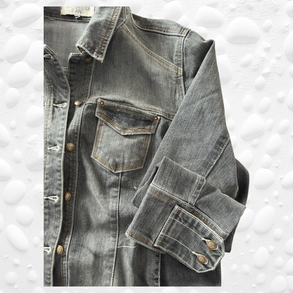 Addition Elle Jean Jacket with Sequined Scull - 2X - NWT - Picture 7 of 15